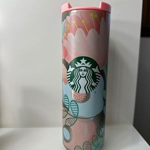 Starbucks thermal stainless steel 16 fl oz floral design